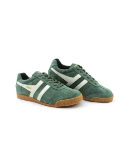 Homme L'Empreinte Chaussures GOLA HARRIER SUEDE EVERGREEN OFF WHITE